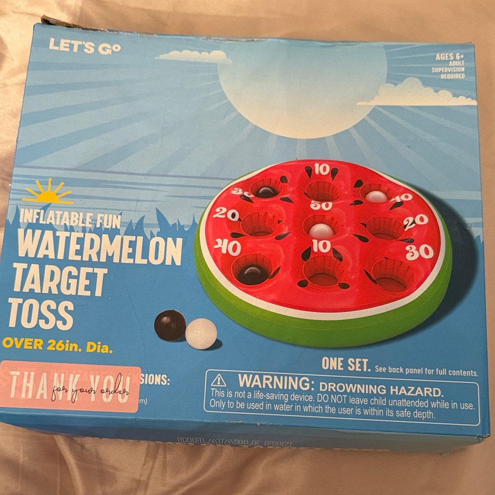 Inflatable Watermelon Toss Game
